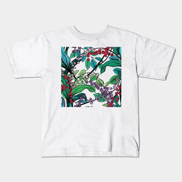 Lily of the Valley Kids T-Shirt by SWON Design